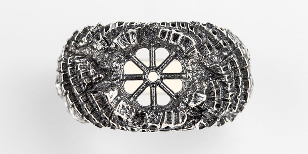 Babel Ring / Handcrafted Silver Architectural Jewelry by Sebamakes.