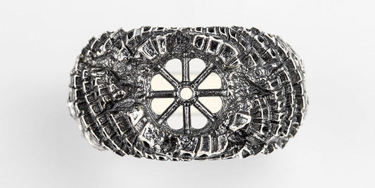 Babel Ring / Handcrafted Silver Architectural Jewelry by Sebamakes.