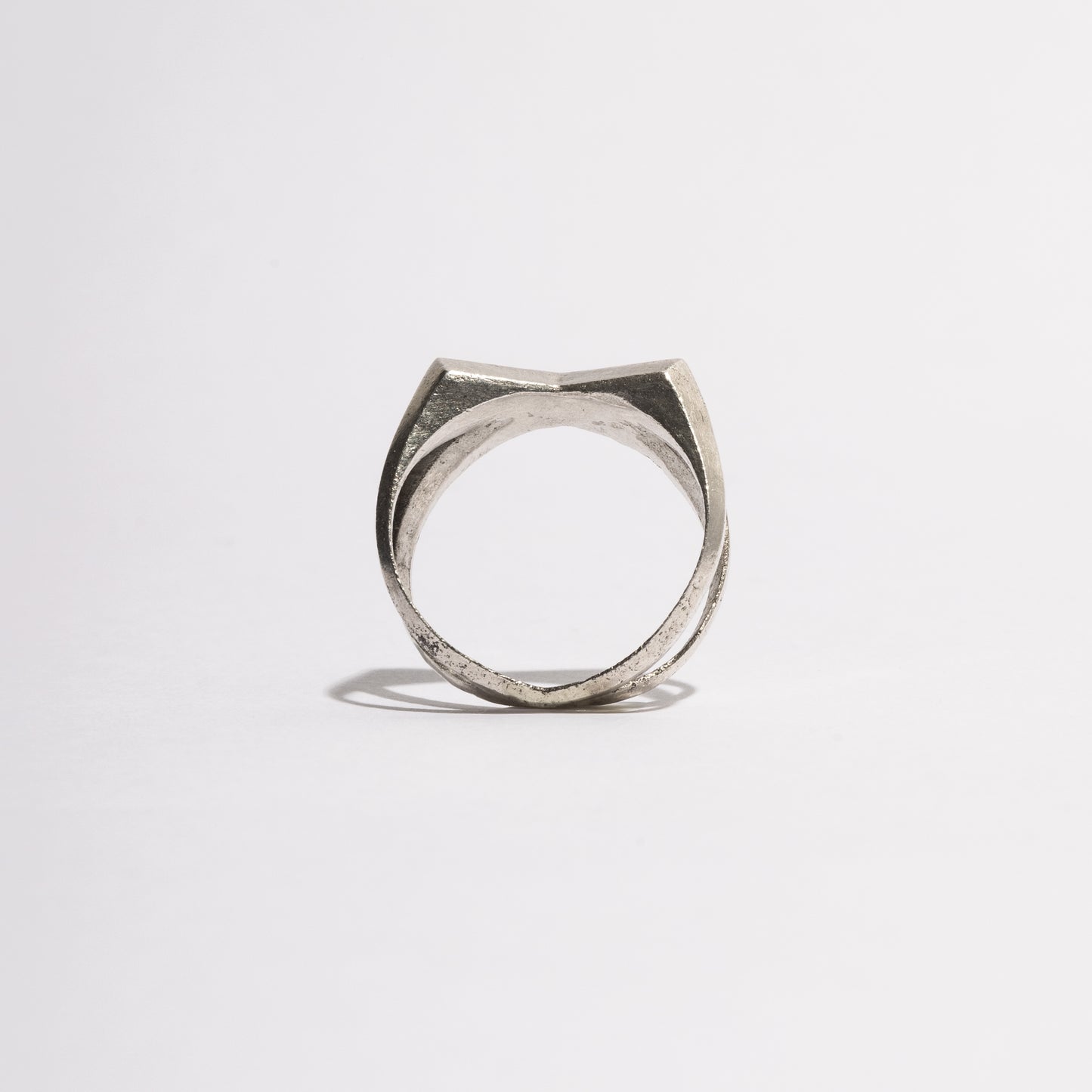 X Silver Ring © | handmade jewelry