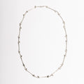 Bone Necklace by Sebamakes, handcrafted sterling silver necklace made of sculptural bone-shaped links, gothic design handcrafted in Italy.