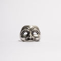Pantalone Ring by Sebamakes, handcrafted sterling silver ring inspired by the Venetian Carnival mask Pantalone, gothic and sculptural design made in Italy.